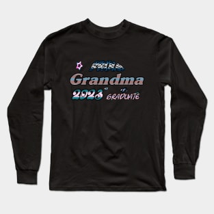 Tie Dye Proud Grandma of a 2023 Senior Graduate Class 2023 Long Sleeve T-Shirt